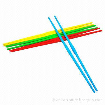 Colorful silicone chopsticks in short size